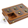 Holz-Teebeutel-Organizer-Box mit Fächern