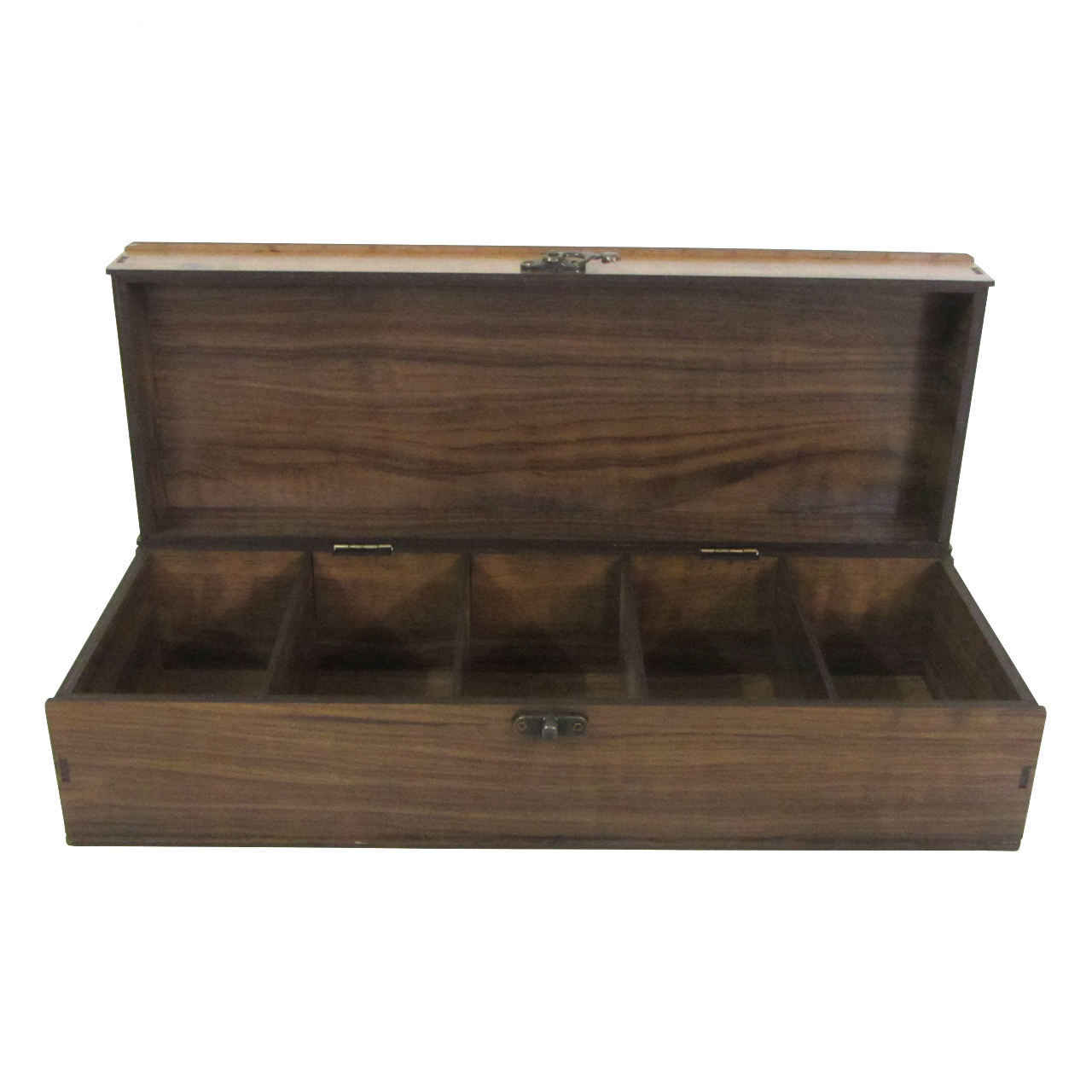 Holz-Teebeutelkästchen mit Fächern T2000