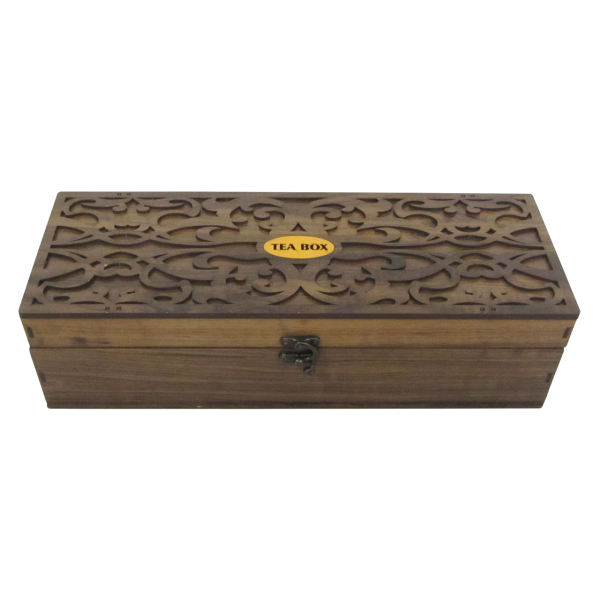 Holz-Teebeutel-Organizer-Box mit Fächern T2000