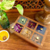 Holz-Teebeutel-Organizer-Box mit Fach Slimi