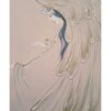 Original persische Miniaturkunstmalerei: Aquarell - Engelrufer