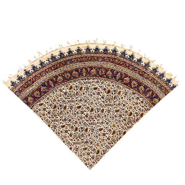 Persisches Tischtuch: Isfahans traditionelle Kalamkari Blockdruck G256
