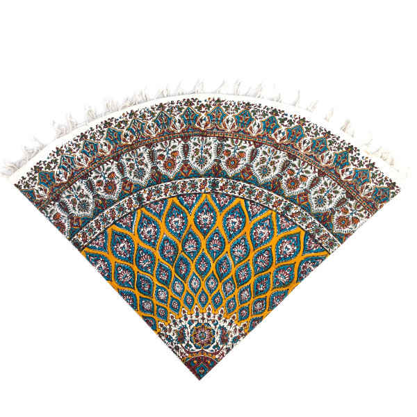 Persisches Tischtuch: Isfahans traditionelle Kalamkari Blockdruck G297