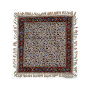 Persisches Tischtuch: Isfahans traditionelle Kalamkari Blockdruck Floral