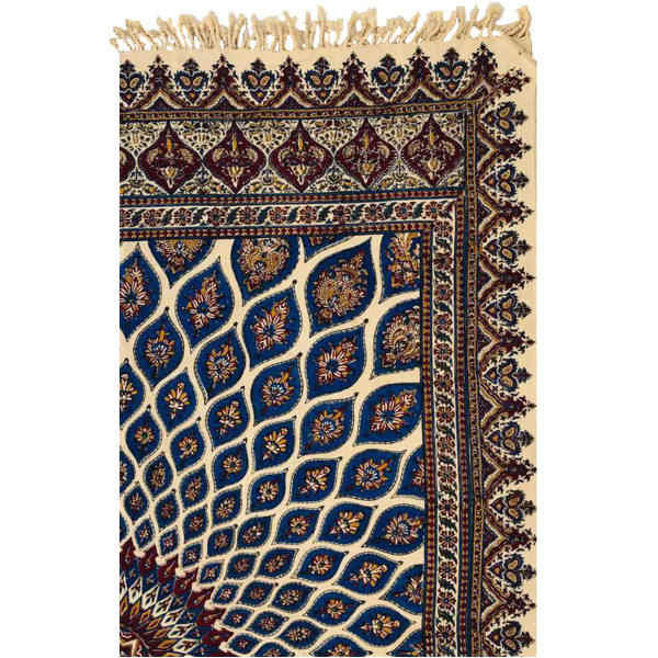 Persisches Tischtuch: Isfahans traditionelle Kalamkari Blockdruck G409