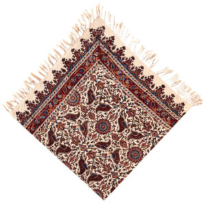 Persisches Tischtuch: Isfahans traditionelle Kalamkari Blockdruck G359