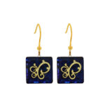 Goldplattierte Ohrringe mit Schmetterlingsdesign