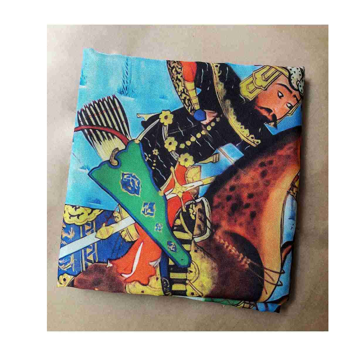 Persischer Seiden-Hals-Schal für Frauen – Luxuriös und Lebhaft Schahnameh Karzar