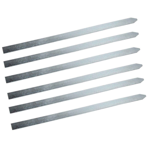 Set aus sechs Aluminienspießen (50 cm) für Kabab Koobideh, Adana, Kofta & mehr
