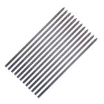 Set aus zwölf Aluminienspießen (50 cm) für Hähnchenkebab und Grillen