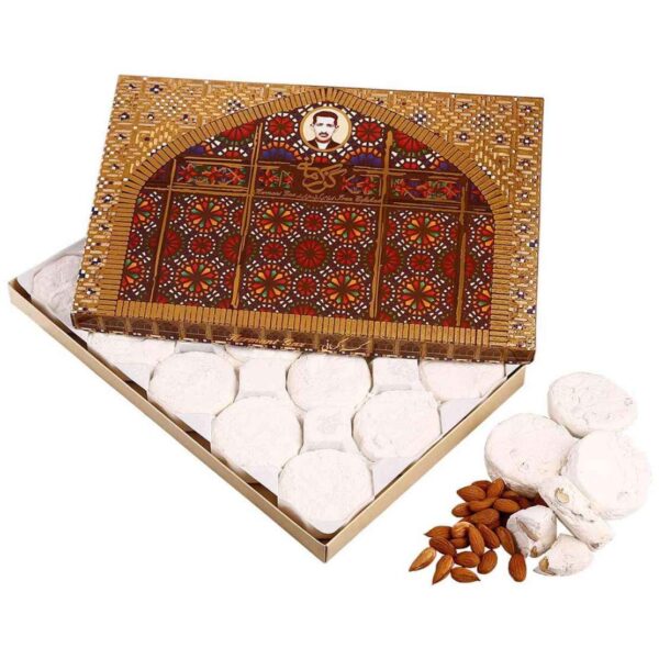 Kermani Gaz Ardi - Traditionelles persisches Nougat mit 38 % Pistazien und Rosenwasser