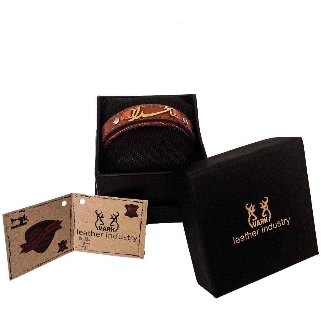 Persisches Lederarmband für Männer und Frauen – Gottes Name