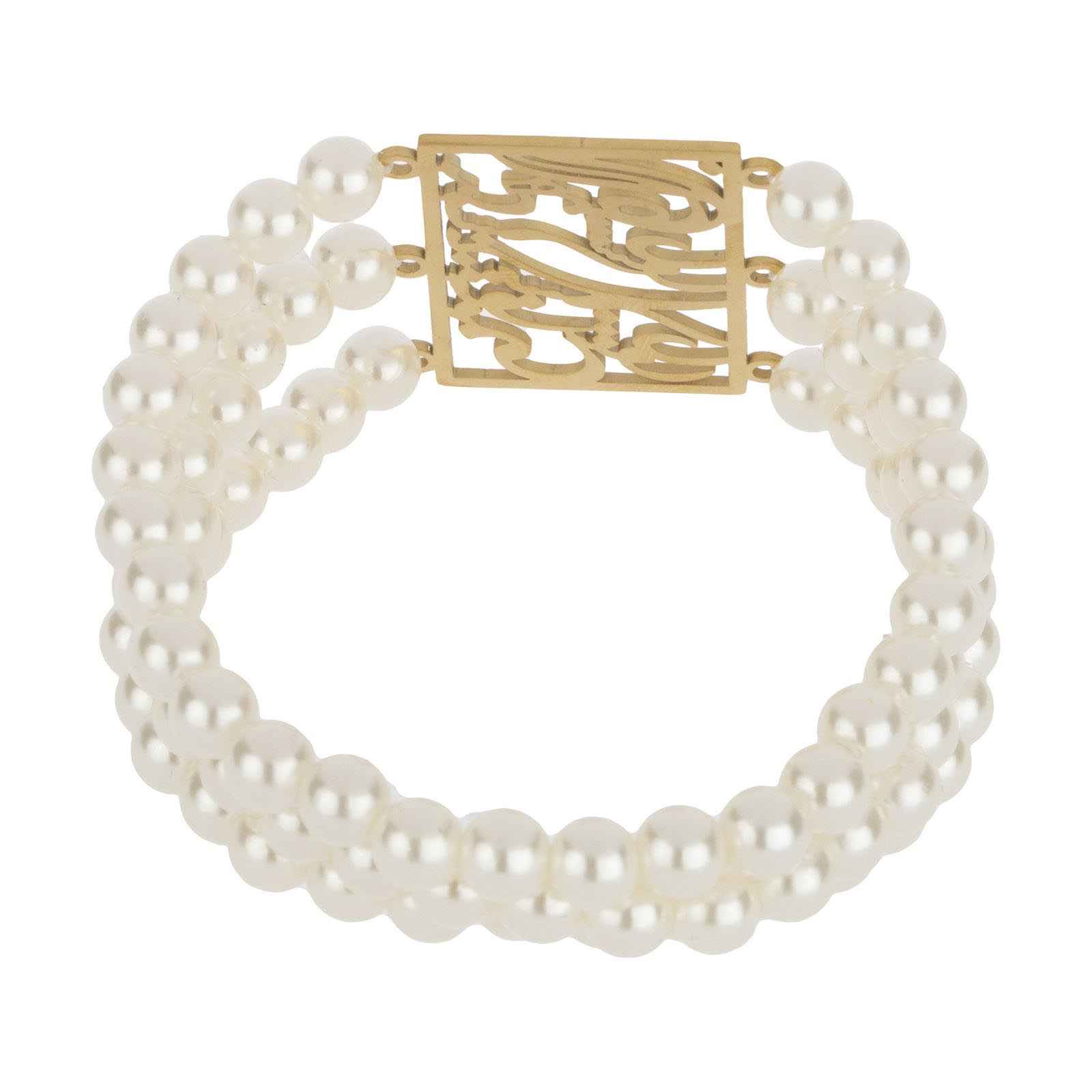 Persisches Perlenarmband für Damen – Design mit Kalligrafie-Gedicht