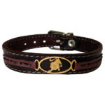 Persisches Lederarmband für Männer und Frauen – Mordad-Symbol