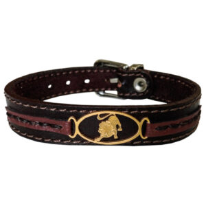 Persisches Lederarmband für Männer und Frauen – Mordad-Symbol