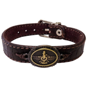 Persisches Lederarmband für Männer und Frauen – Faravahar-Symbol