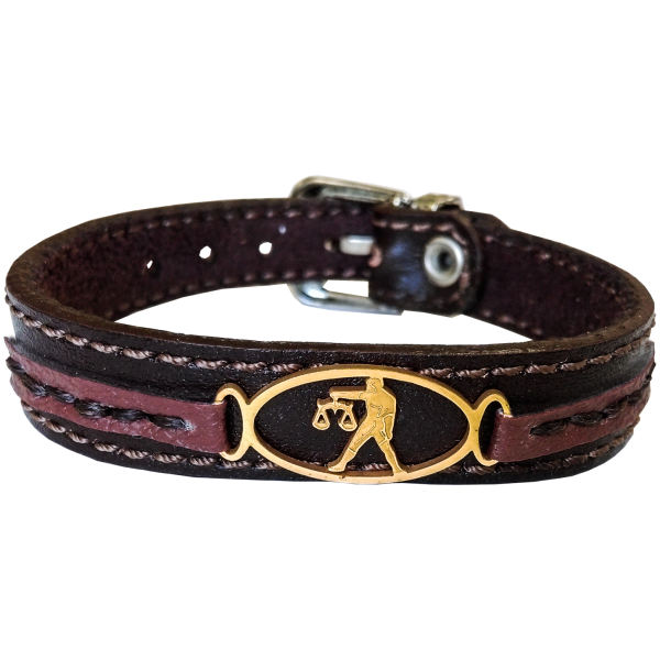 Persisches Lederarmband für Männer und Frauen - Mehr-Symbol