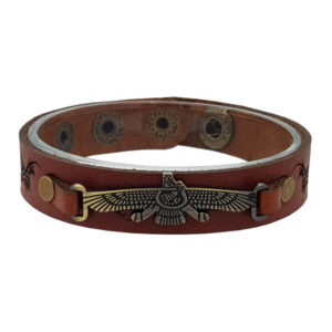 Persisches Lederarmband für Männer und Frauen – Faravahar