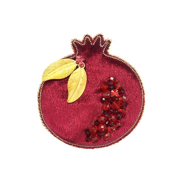 Granatapfel-Broschen-Nadel für Yalda – Feierliches Accessoire