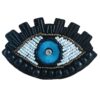 Feminines Perlen-Broschen-Nadel – Blaues Augen-Design