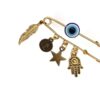 Evil Eye Safety Pin Brooch – Klassischer Schutz-Talisman