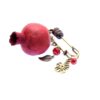 Granatapfel Safety Pin Brooch – Symbol der Fruchtbarkeit und des Wohlstands