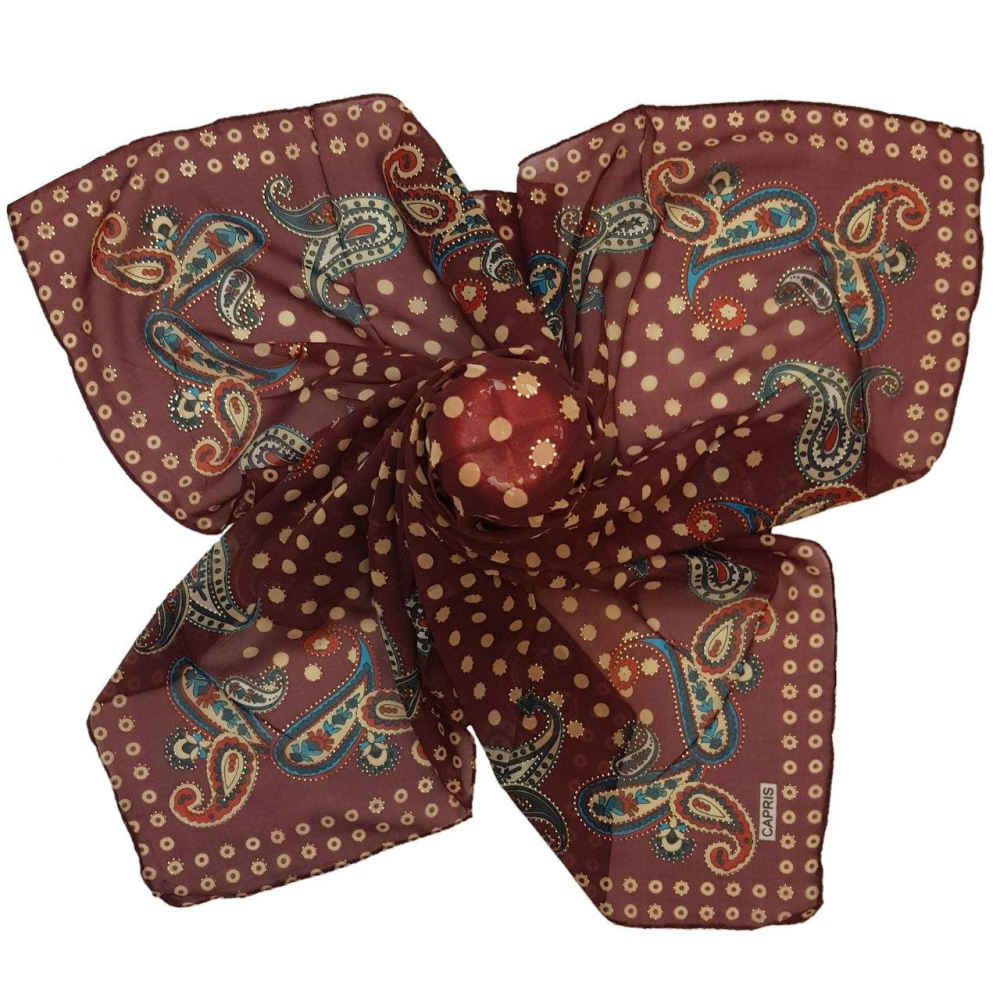 Seidenschal für Damen – Luxus Paisley-Muster, Lebendiges Termeh-Design