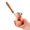 Türkische Kaffeekanne - Traditionell gehämmerter Kupfer-Cezve / Ibrik, Mesaleen