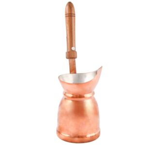 Türkische Kaffeekanne – Traditionell gehämmerter Kupfer-Cezve / Ibrik, Mesaleen