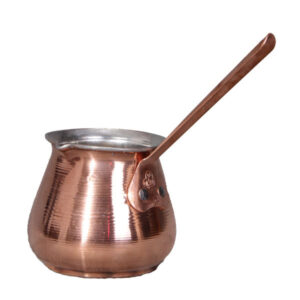 Türkische Kaffeekanne – Traditionell gehämmerter Kupfer-Cezve / Ibrik, Zh12