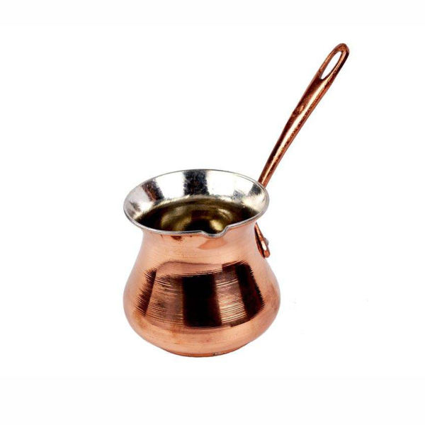 Türkische Kaffeekanne - Traditionell gehämmerter Kupfer-Cezve / Ibrik, CM