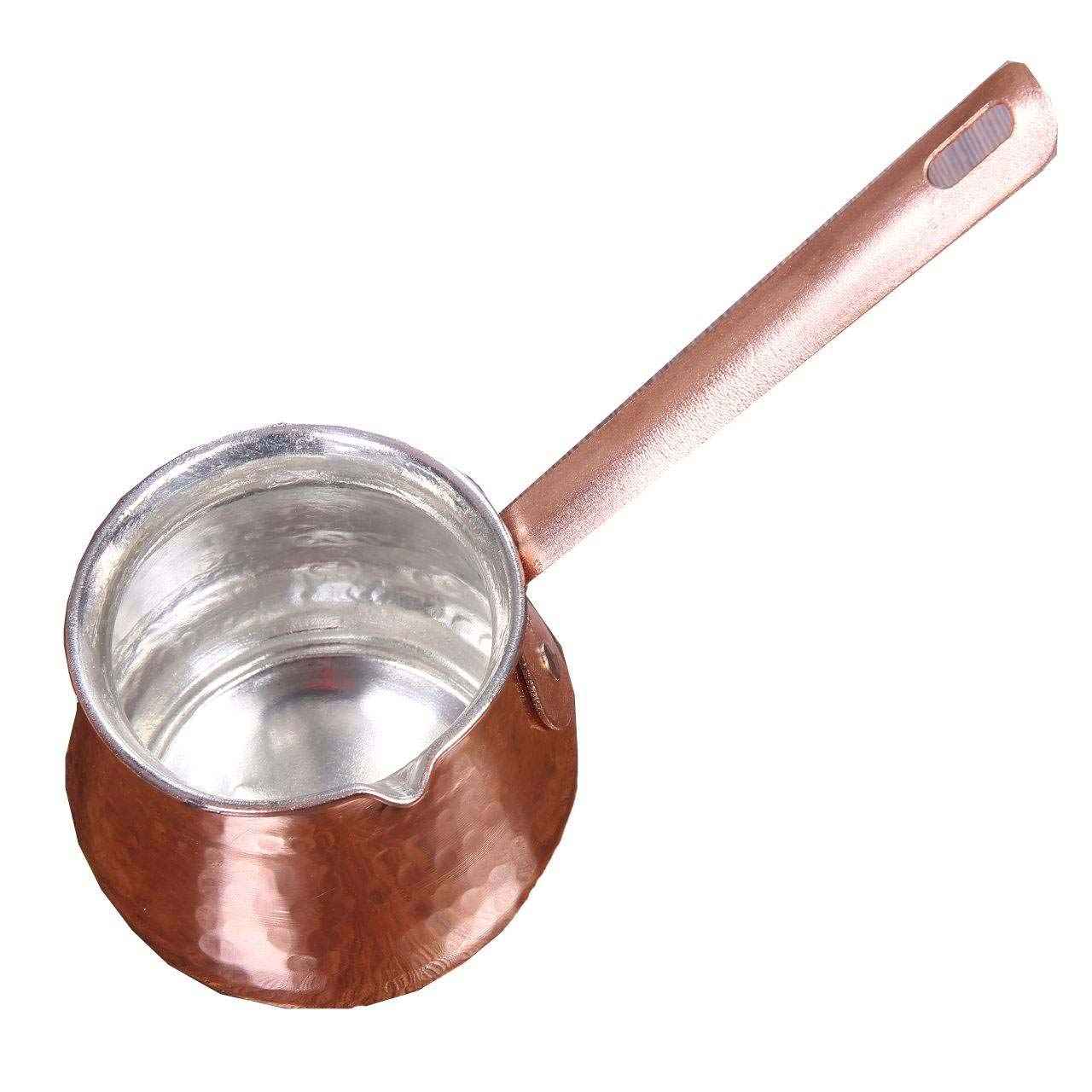 Türkische Kaffeekanne – Traditionell gehämmerter Kupfer-Cezve / Ibrik, ZH65