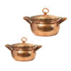 Persischer Kupfertopf – Traditionelles Kochmodell D556, Set aus 2