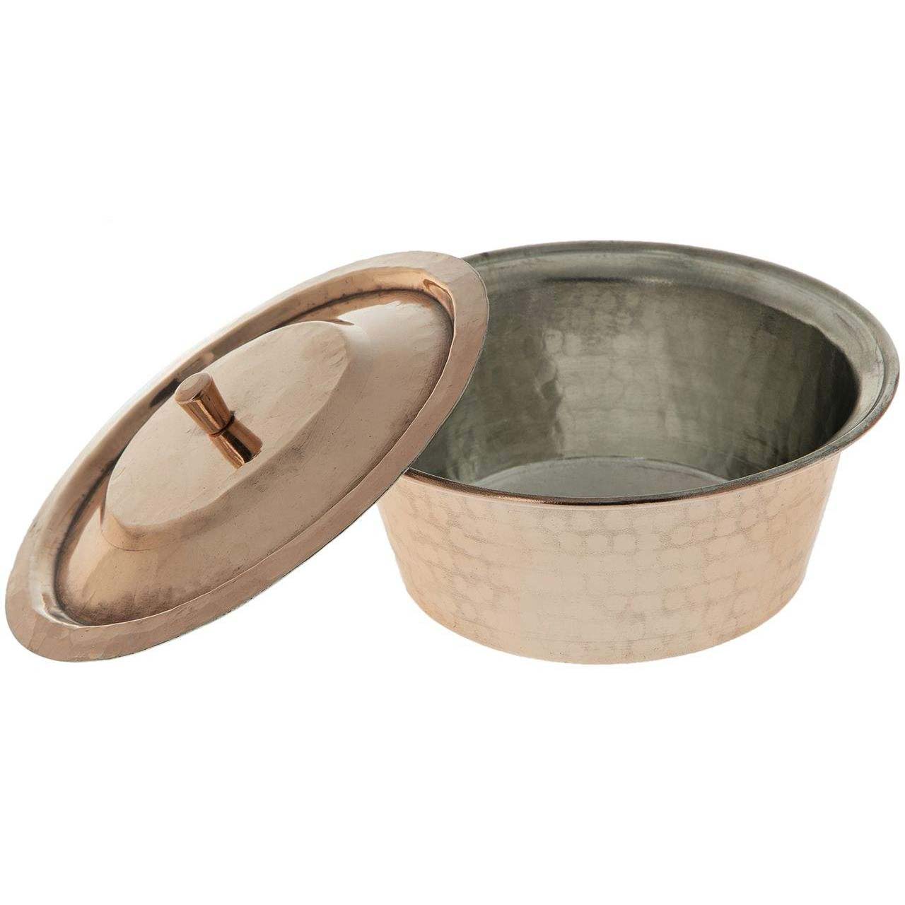 Persischer Kupfertopf – Traditioneller gehämmerter Kochstil D745