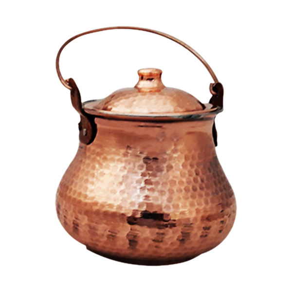 Persian Kupfer-Dizi-Topf mit Deckel zum Kochen von Abgoosht - D18
