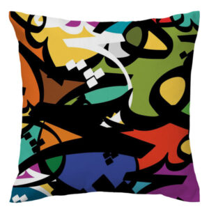 Persische Samt Kissenbezug – Kalligraphie C503 Design (Set von 2)