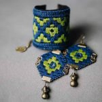 Persisches Besticktes Armband & Ohrring-Set Jahan