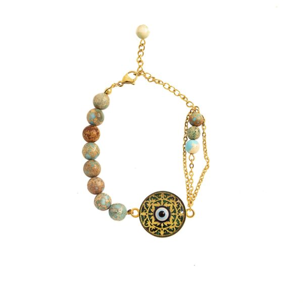 Perlenarmband für Damen – Design mit bösen Augen