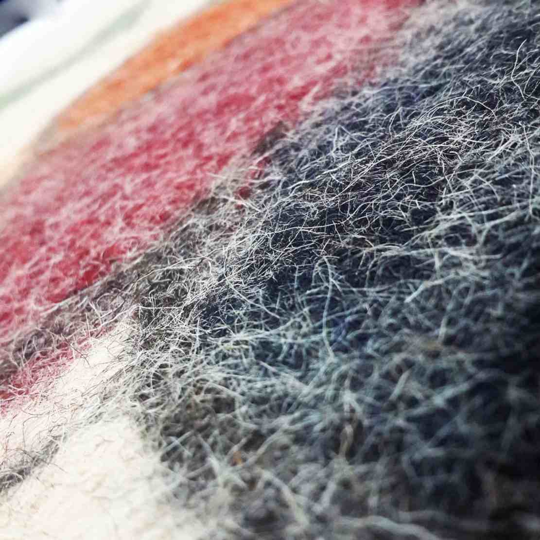 Persischer Wollfilzteppich 100% natürlich und handgefertigt Teb205