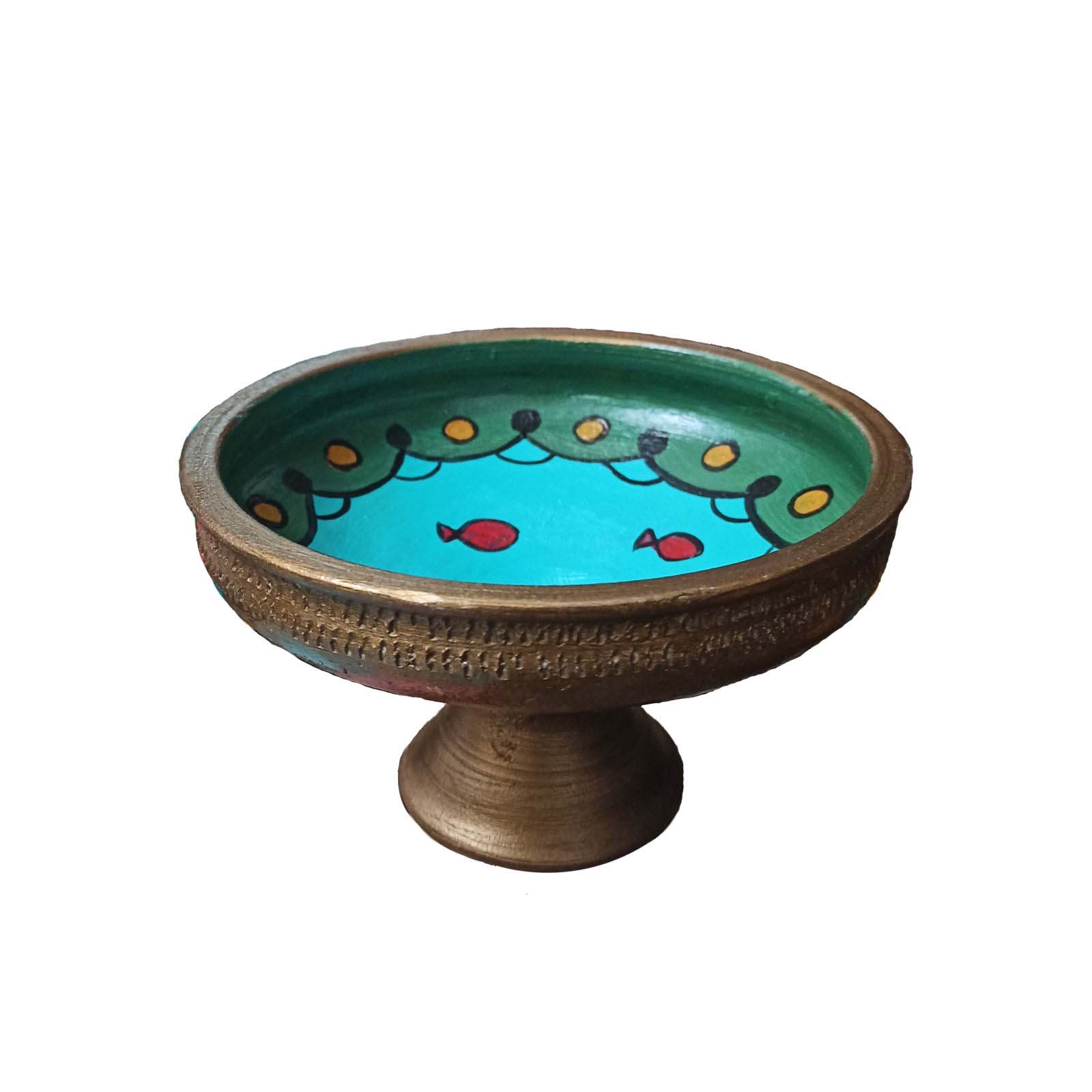 Elegantes Töpfer Haft-sin Set für Nowruz Persisches Neujahr Blume