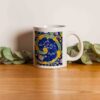 Persische Keramik Kaffeetasse - Saadi Kalligraphie Gedicht