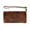 Persischer Leder-Langgeldbeutel für Damen mit Gedicht
