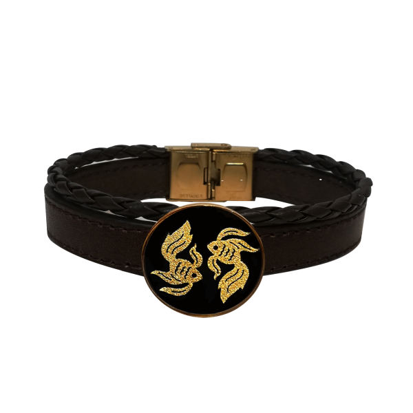 Persisches Lederarmband für Männer und Frauen - Esfand