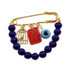 Evil Eye Safety Pin Brooch with Chain – Schutz-Talisman
