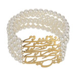 Persisches Perlenarmband für Damen – Kalligrafie-Gedicht
