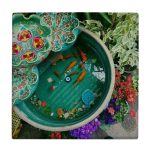 Dekorative persische Keramikfliese – Fisch