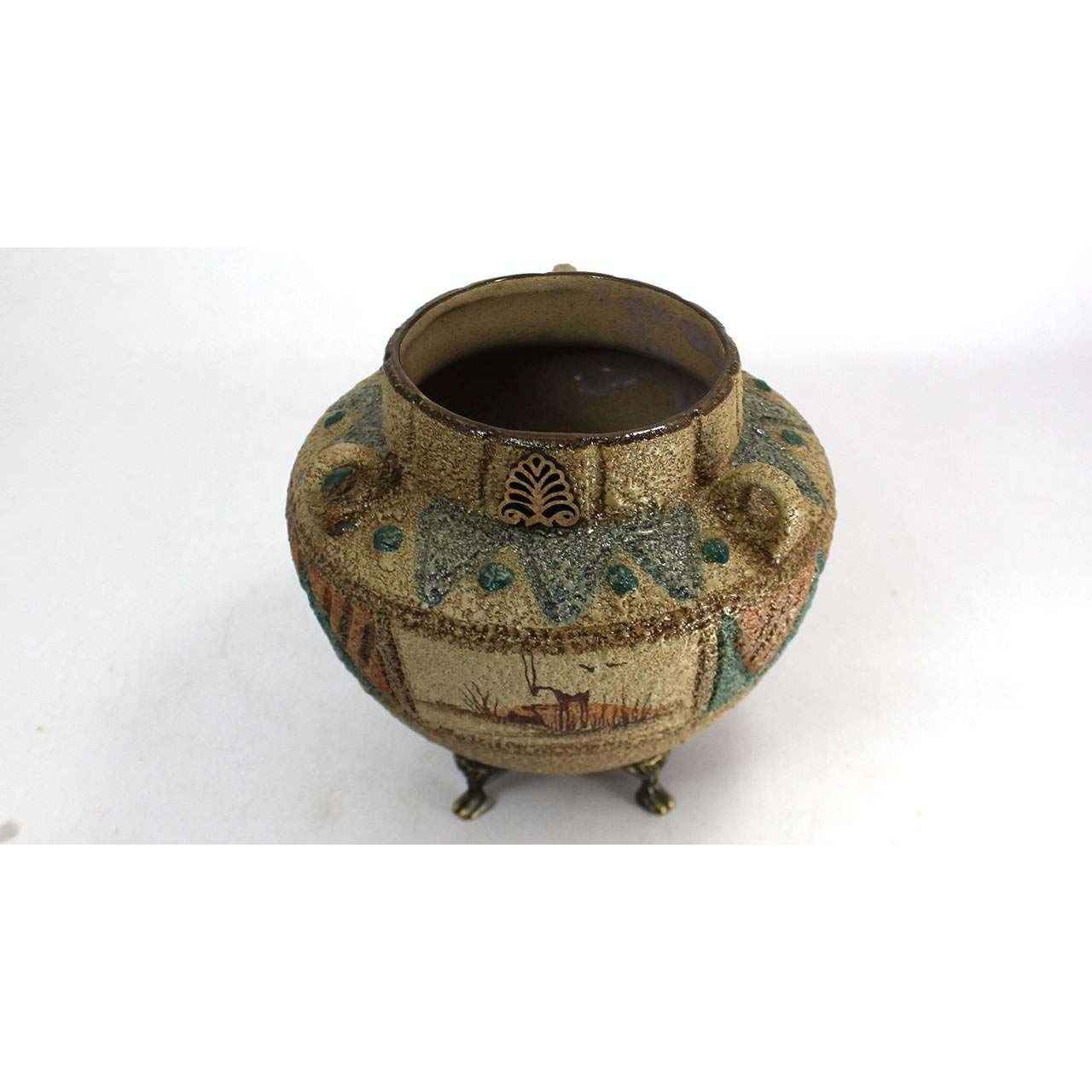 Handgefertigte dekorative persische Töpfervase mit Kunstmotiv Negar