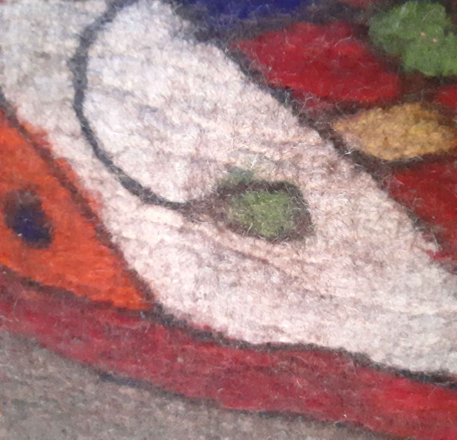 Persischer Wollfilzteppich 100% natürlich und handgefertigt TEB307