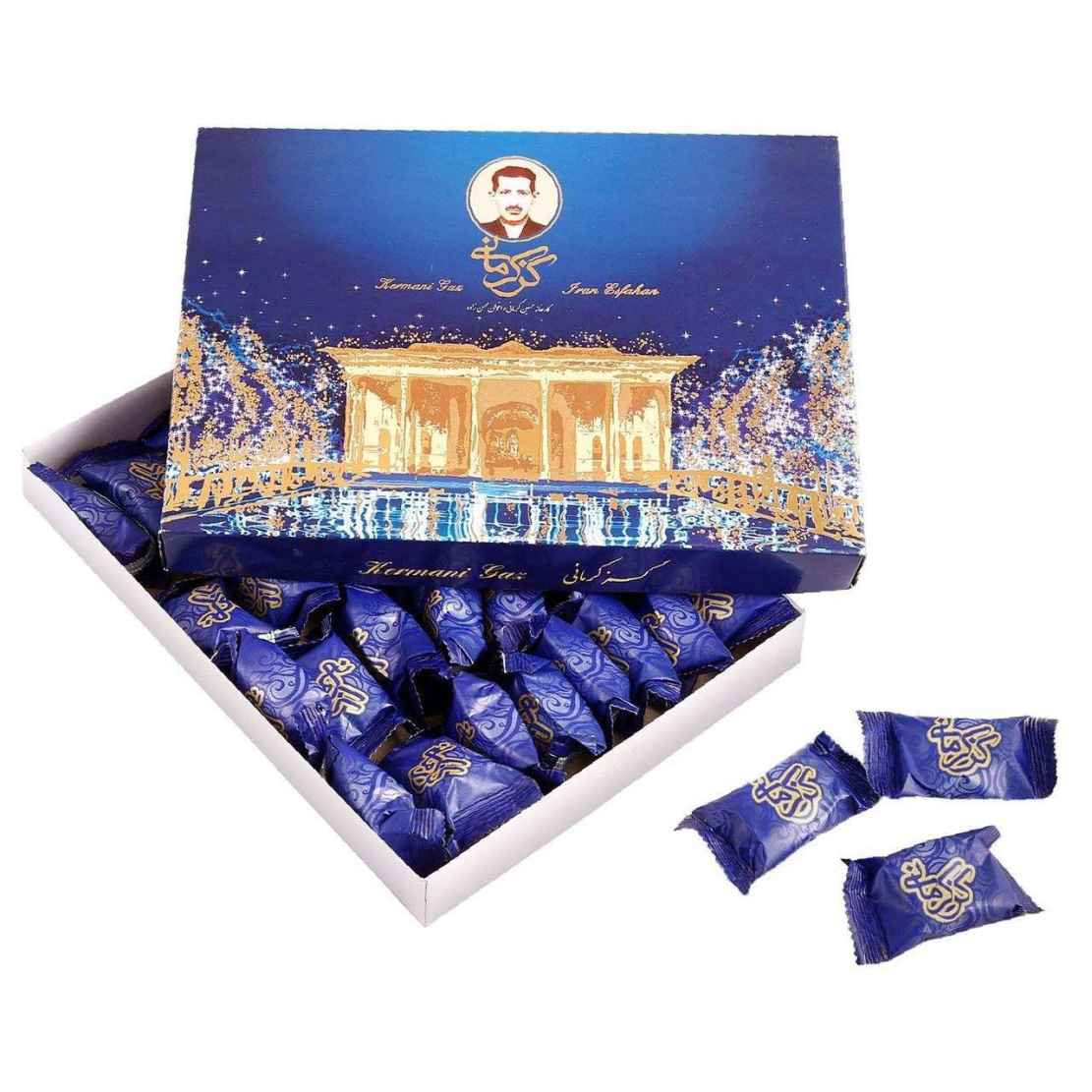 Kermani Gaz VIP – Traditionelles persisches Nougat mit 42 % Pistazien und Rosenwasser