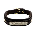 Islamisches Lederarmband mit silbernem Akzent Wa In Yakad Vers